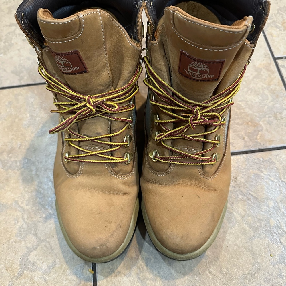 Timberland Men's Brown Leather Lace-Up Boots size 9